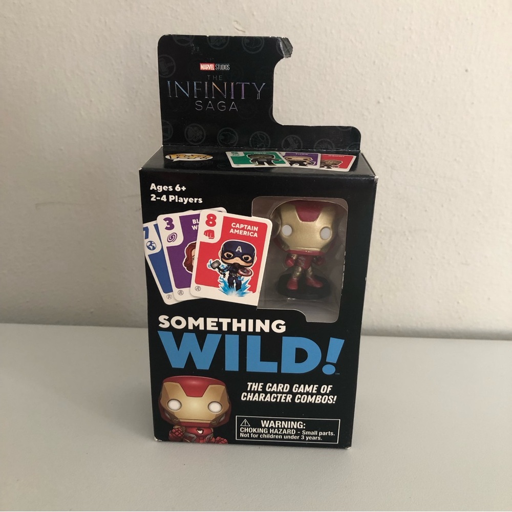 Funko Pop! Something Wild Card Game Marvel Infinity Saga With Iron Man Figure